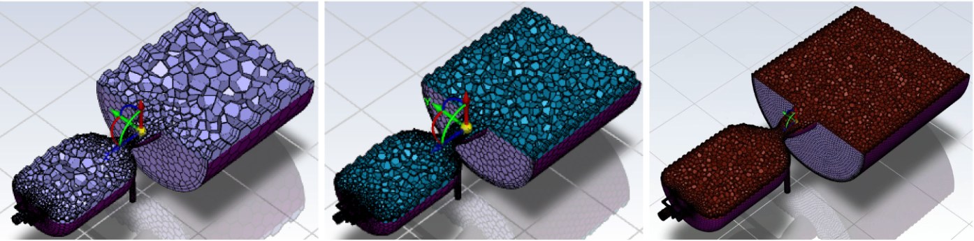 Mesh Refinement Levels 1 through 3